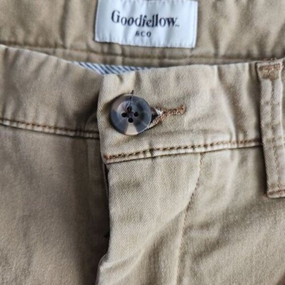 Goodfellow Chino Men's Size 38x32 Hennepin Straight Leg Stretch Khaki Chinos Tan - Picture 13 of 16